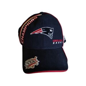 New England Patriots Super Bowl XXXVI 36 Champions Adjustable Reebok Cap NWOT
